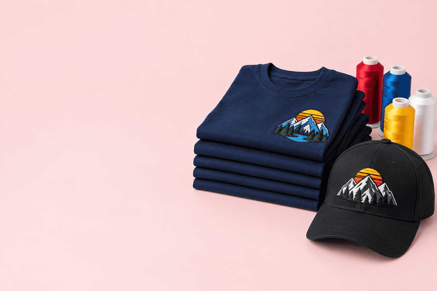 Embroidery and DTF printing