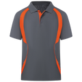 Charcoal & Orange Flex Fit (Men's - 160GSM)