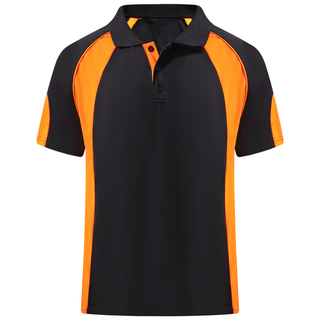 Black & Orange Cool Mesh (Women's - 160GSM)