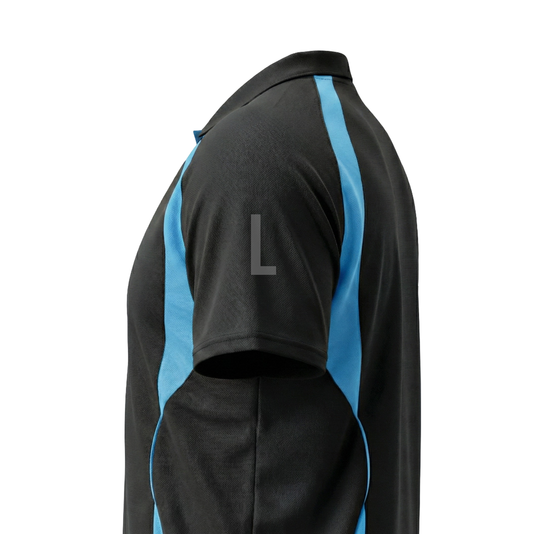 Black & Aqua Flex Fit (Women's - 160GSM)