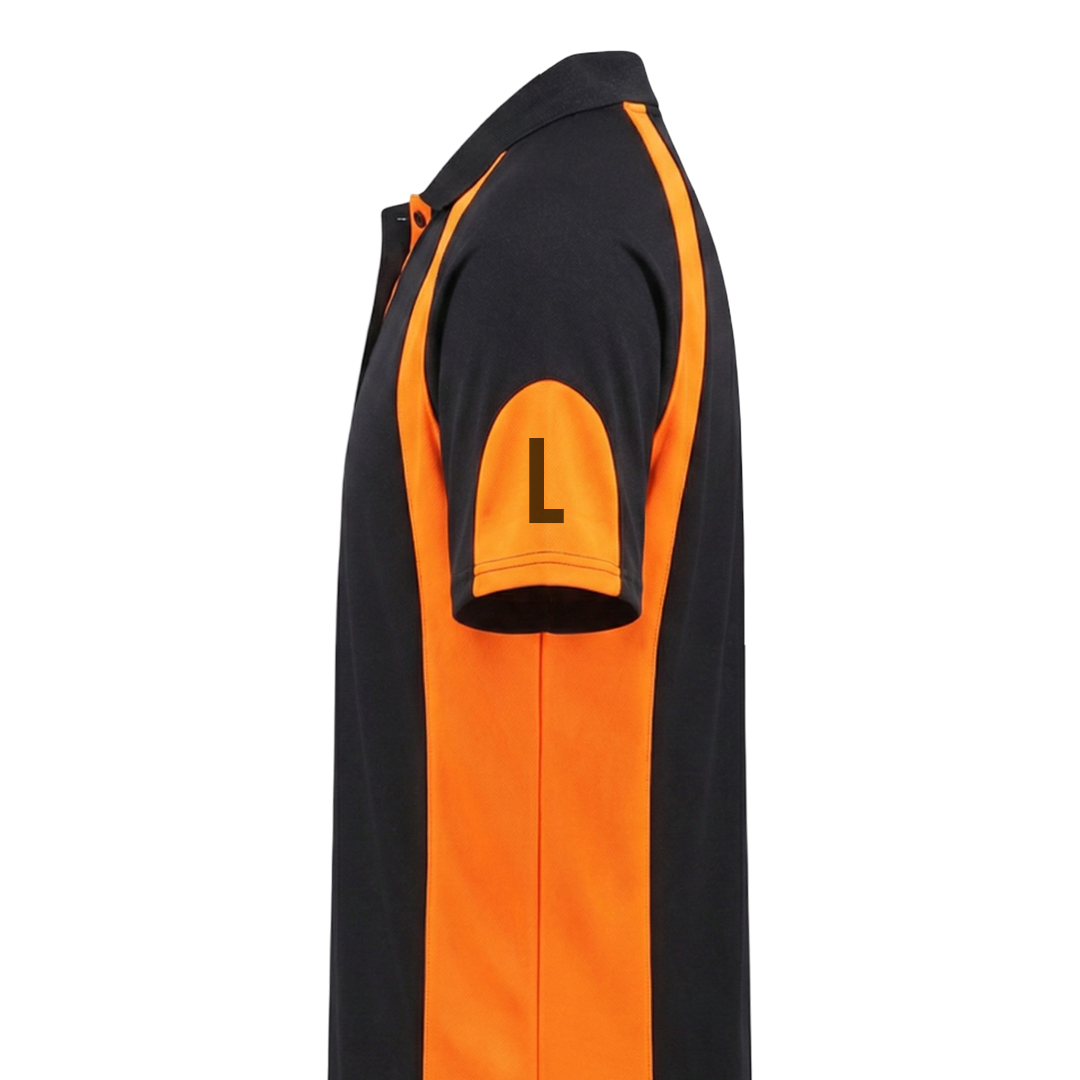 Black & Orange Cool Mesh (Men's - 160GSM)