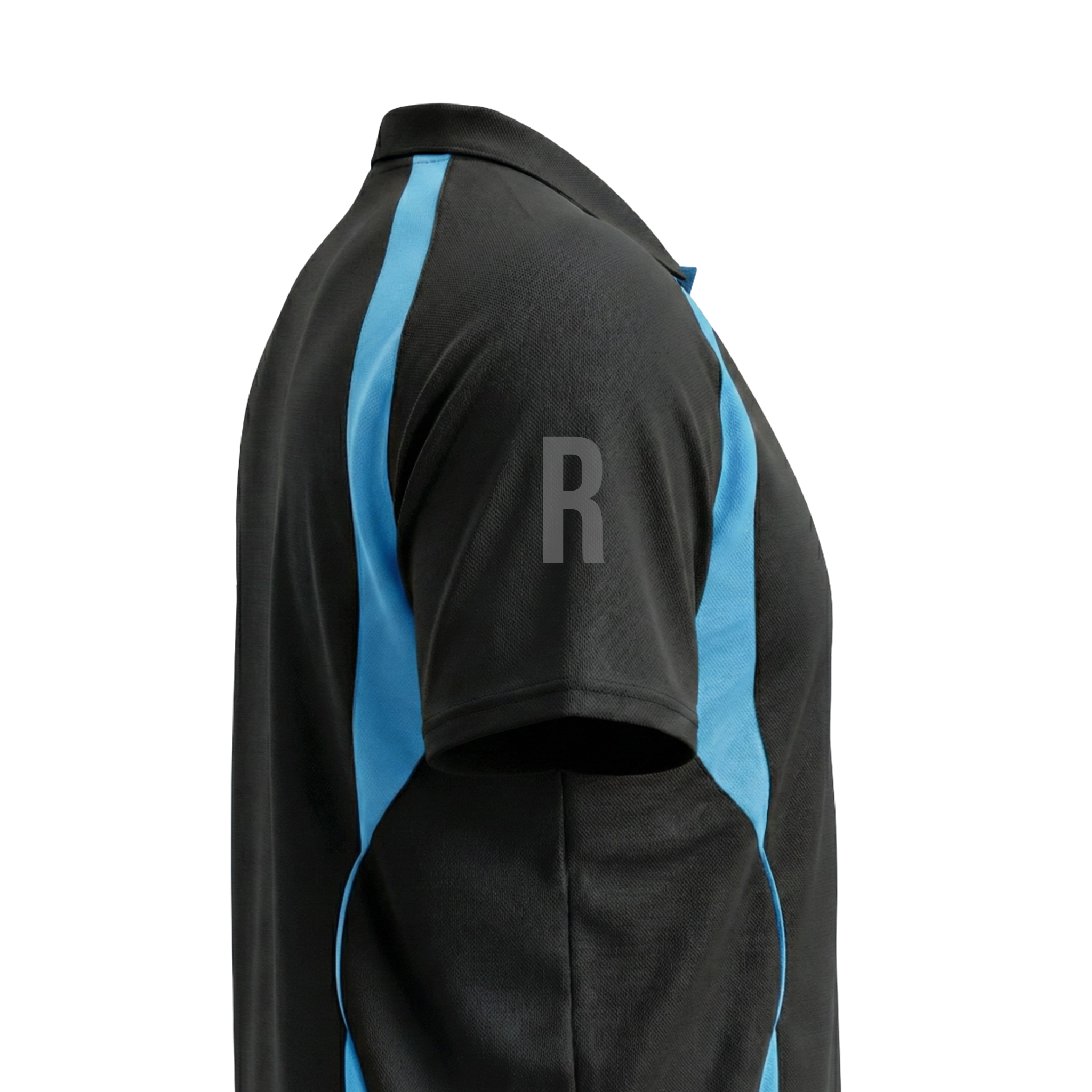 Black & Aqua Flex Fit (Women's - 160GSM)