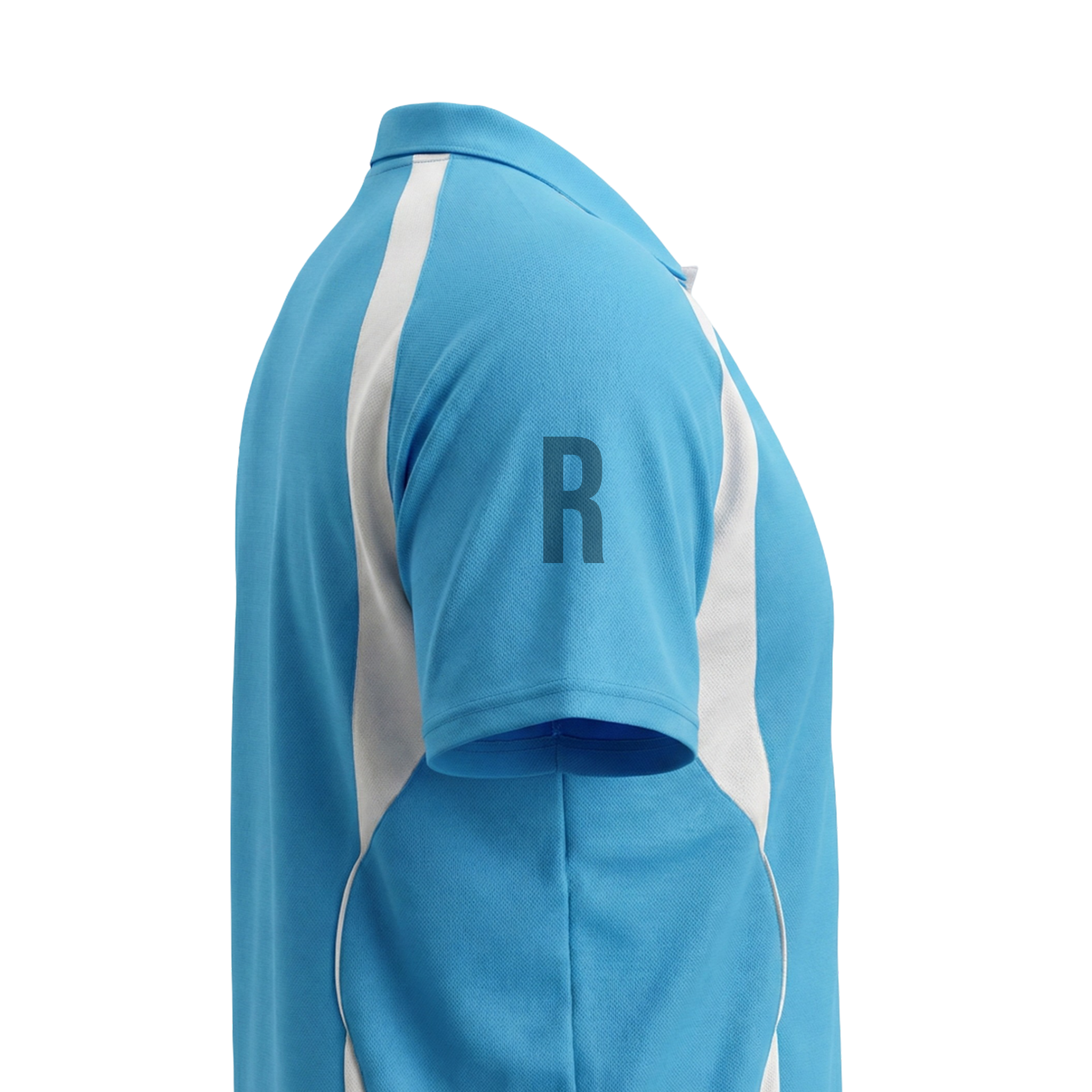 Aqua & White Flex Fit (Men's - 160GSM)