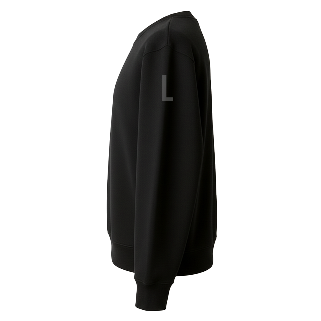 Black Sweetshirt (Unisex - 280GSM)