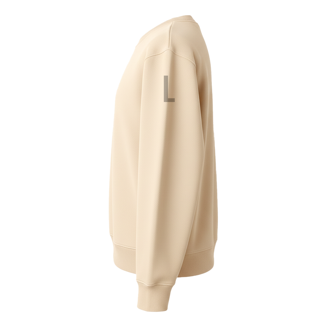 Cream Sweetshirt (Unisex - 280GSM)