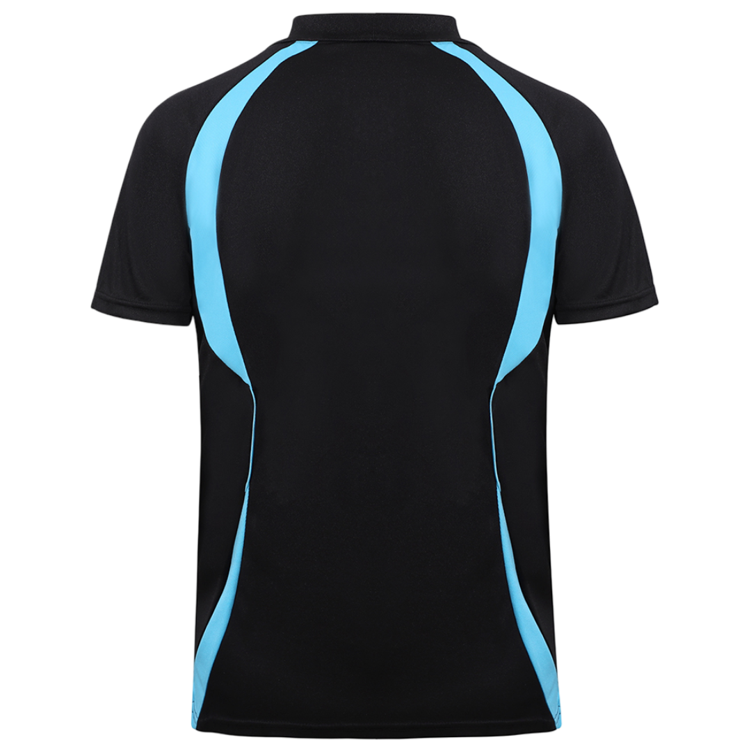 Black & Aqua Flex Fit (Women's - 160GSM)