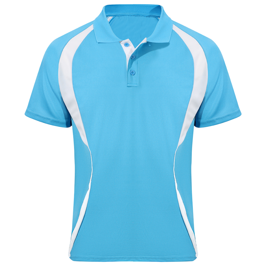 Aqua & White Flex Fit (Men's - 160GSM)