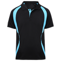 Black & Aqua Flex Fit (Women's - 160GSM)