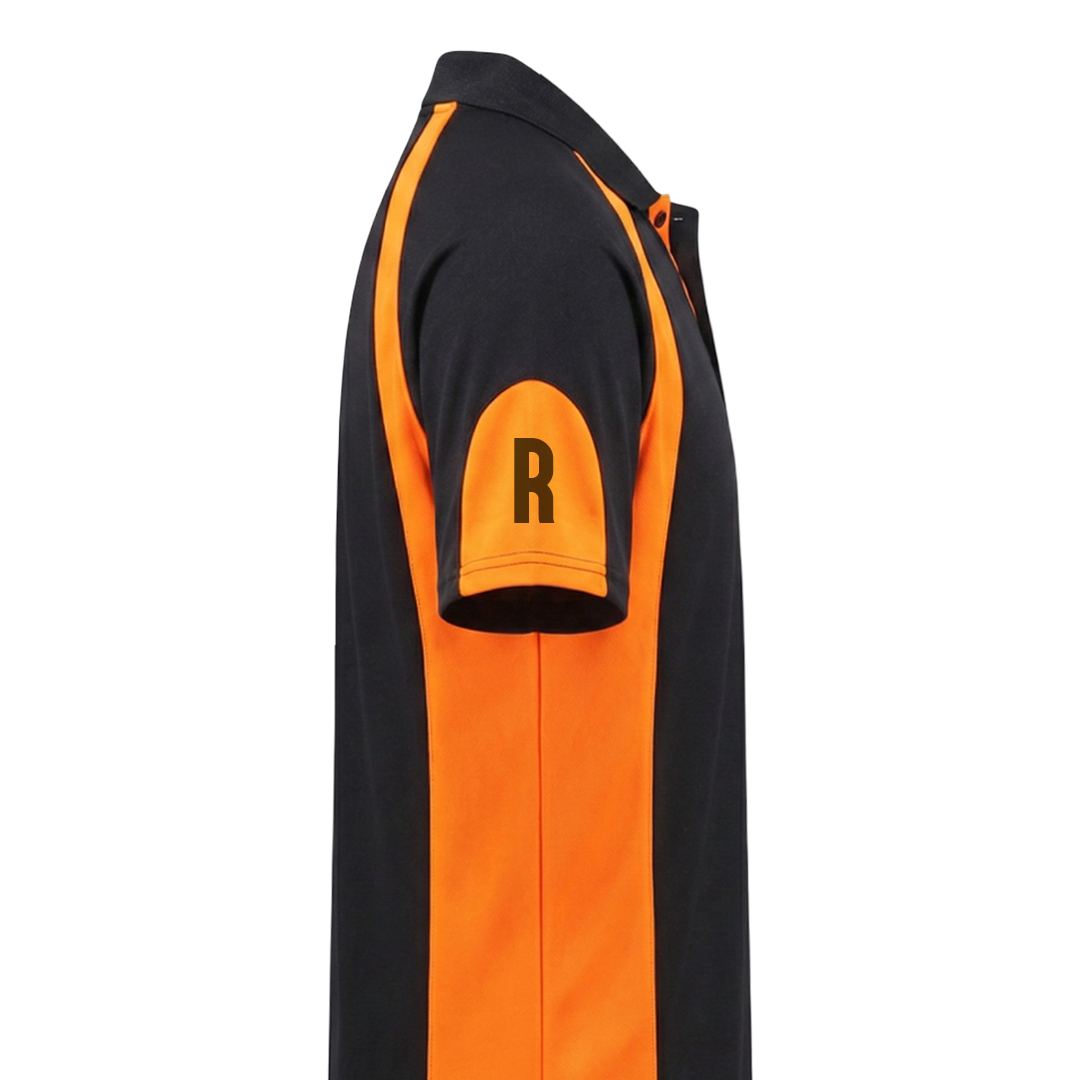 Black & Orange Cool Mesh (Men's - 160GSM)